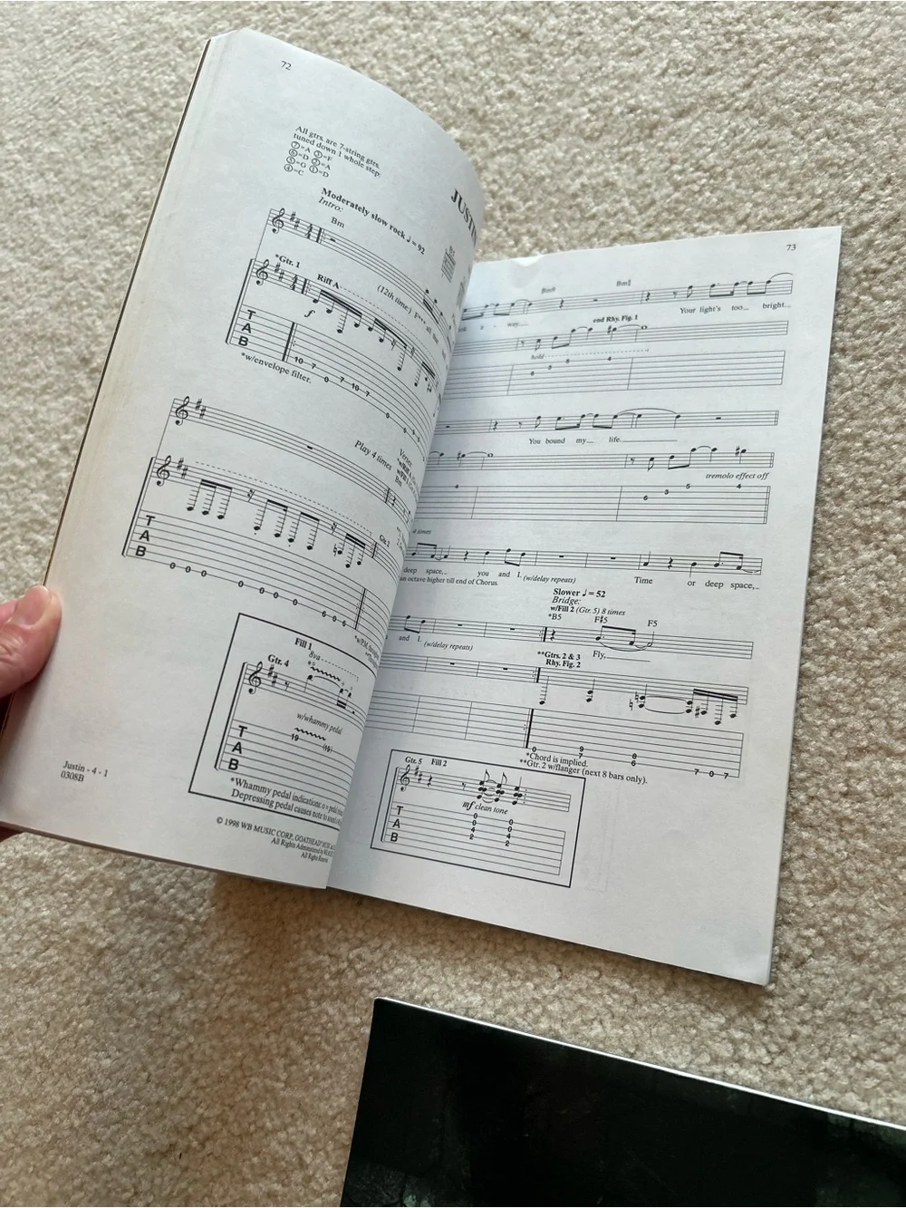 Collection of 6 Korn Authentic Guitar Tab Songbook Sheet Music Vintage